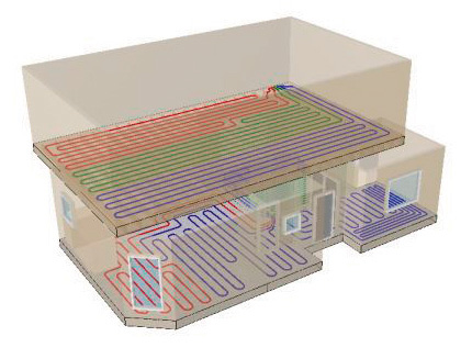 Uponor LoopCAD 3D model example