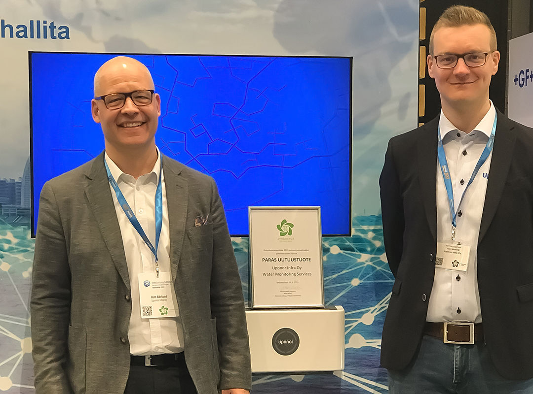 Uponor Water Monitoring Services vinder prisen "Bedste Nye Produkt" i 2019