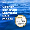 Uponor obtient le niveau Or de l’évaluation de durabilité EcoVadis