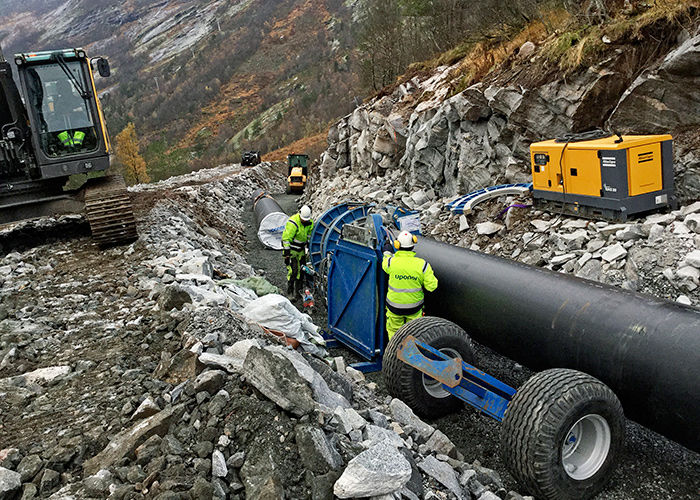 Water supply in very demanding terrain in Norway