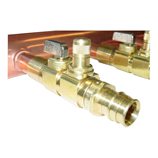 Copper valved manifolds with ProPEX ball and balancing valves
