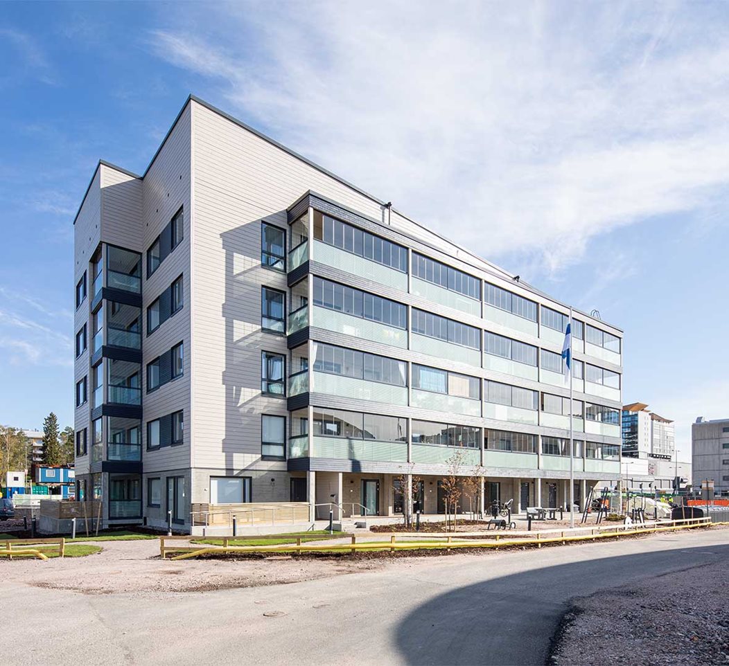 Etävalvottua asumismukavuutta Espoon ensimmäiseen puukerrostaloon