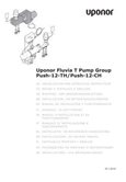 Installasjons og brukermanual for Uponor Fluvia T Pump Group Push-12-th/Push-12-ch
