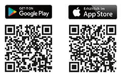 QR Codes HSE downlload Google Play und App Store