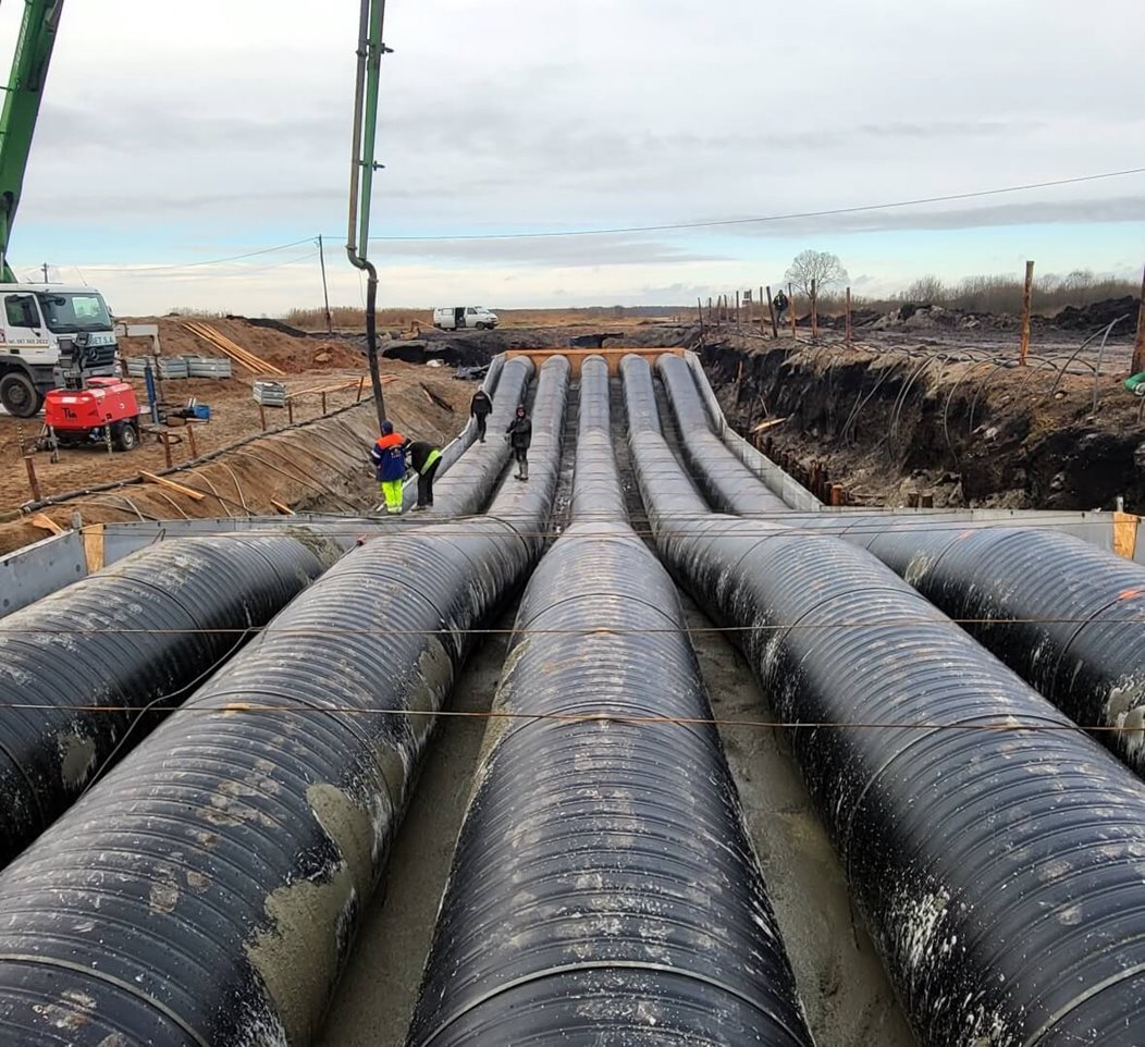 Weholite siphon in the Biebrza National Park