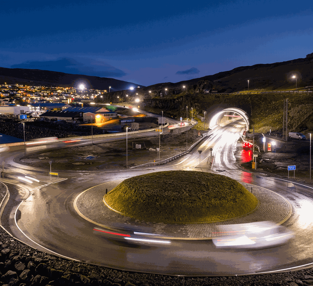 Faroe Island tunnel with Uponor pipe system