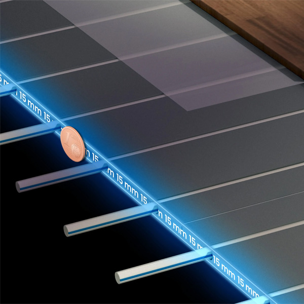 New radiant heating system:  Lower than ever - for the fastest comfort