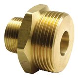 Threaded brass manifold straight adapters and bushings