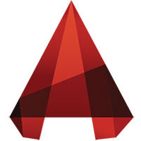 Design élégant du logo Autocad