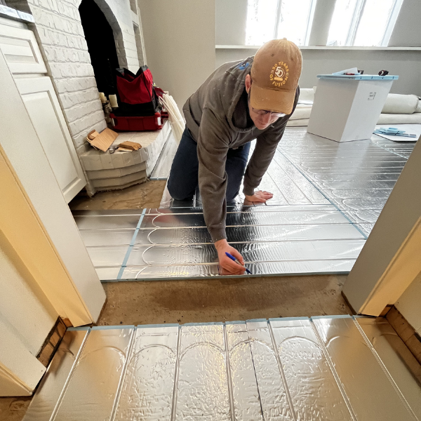 Installation d’Uponor Xpress TrakMC à Rosemount au Minnesota