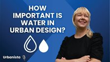 Vilken roll spelar vatten i designen av städer?