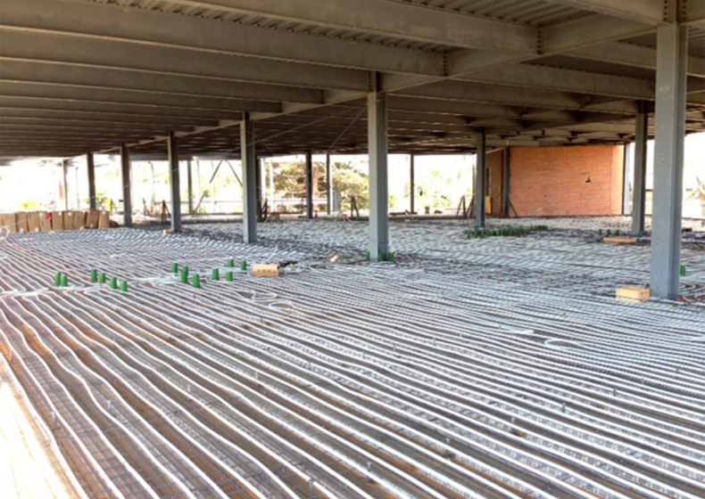 A commercial application of Uponor Radiant heating and cooling systems in Colorado State campus