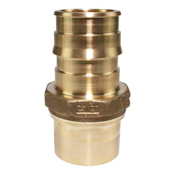 LFP4502525 ProPEX LF brass copper press fitting adapter; 2-1/2" PEX x 2-1/2" Copper; adapter; brass; lead-free copper press fitting adapter; fitting adapter; lead-free; LFP4502525; lfp4502525