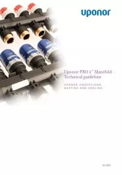 Uponor Pro 1 Manifold technical guide