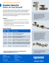 Lead-free (LF) Brass Stop Valves | Sell Sheet