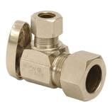 Lead-free (LF) brass compression angle stop valves