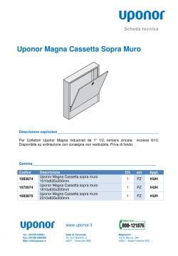 Uponor Magna Cassetta Sopra Muro