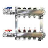Stainless-steel manifold assembly, 1 1/4" with flow meter