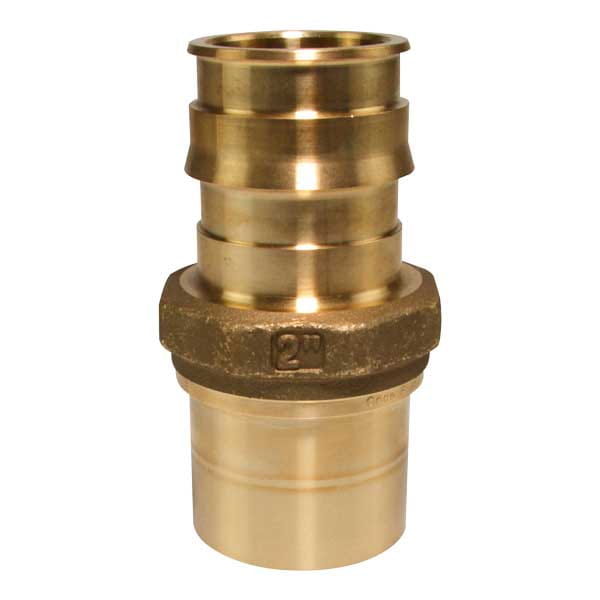 LFP4502020 ProPEX LF brass copper press fitting adapter; 2" PEX x 2" Copper; adapter; brass; lead-free copper press fitting adapter; fitting adapter; lead-free; LFP4502020; lfp4502020
