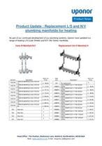Product Update - LS & NV plumbing manifolds for heating