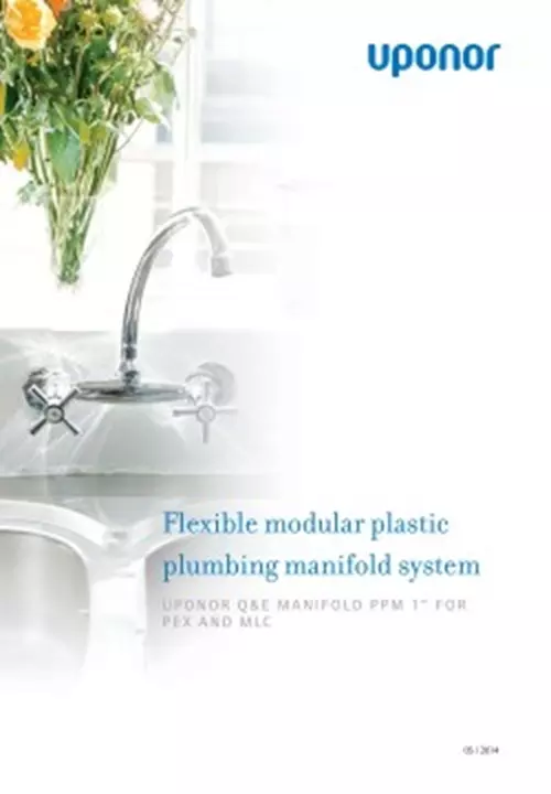 Flexible modular plastic plumbing manifold system