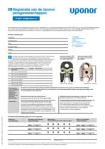 Registratie van de Uponor persgereedschappen