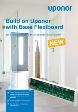 Uponor base flexiboard, wired 230V controls