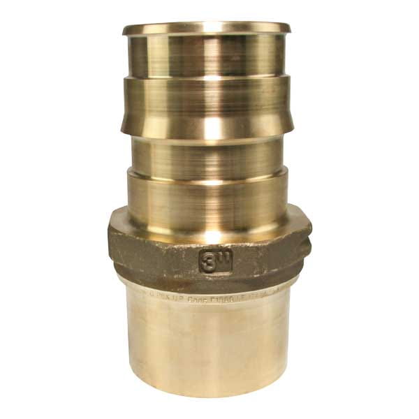 LFP4503030 ProPEX LF brass copper press fitting adapter; 3" PEX x 3" Copper; adapter; brass; lead-free copper press fitting adapter; fitting adapter; lead-free; LFP4503030; lfp4503030