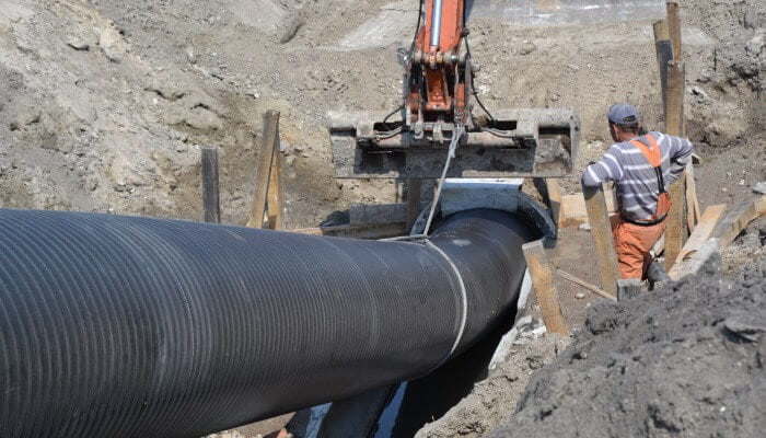 renovation of gravity pipelines Uponor Infra weholite