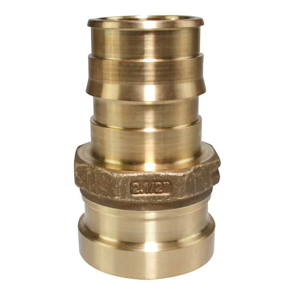 LFP4512525 ProPEX LF Brass Copper Press Adapter; 2-1/2" PEX x 2-1/2" Copper; Adapter; lead-free copper press adapter; brass; LFP4512525; lfp4512525