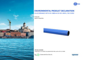 Environmental Product Declaration (EPD) - Uponor Profuse RC