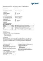 Miljøklarering - PVC tryckrörssystem