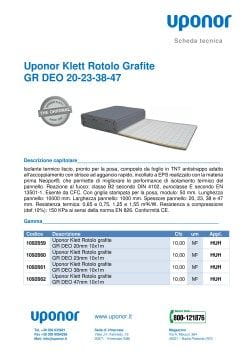 Uponor Klett Rotolo Grafite GR DEO 20-23-38-47