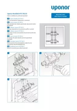 Uponor installation manual Vario B HTG INT 1047189 200911