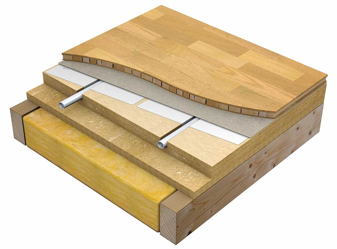 Konstruktionsförslag Calma på träbjälklag