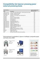 Uponor s press plus technical data sheet