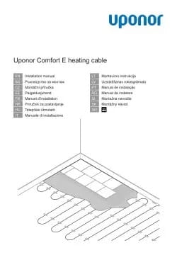 Uponor Comfort E heating cable