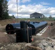 Reservoir tank for unordinary village of Tuuri