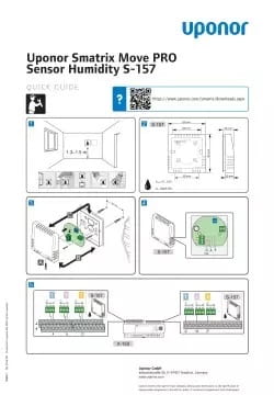 Uponor Smatrix Move PRO Humidity Sensor quick guide