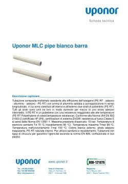 Uponor MLC pipe bianco barra