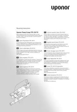 Uponor Fluvia T pumpgroup TPG