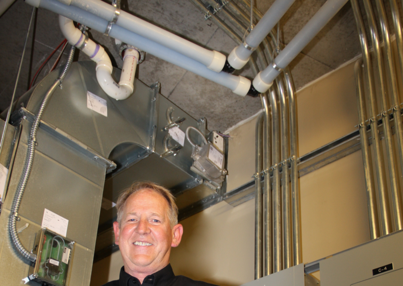 Dean Kirchoff, Master Plumber, preaches how using Uponor PEX helped them stay on budget with labor and material savings during Episcopal Homes project.