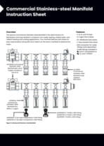 Commercial Stainless-Steel Manifold | Instruction Sheet