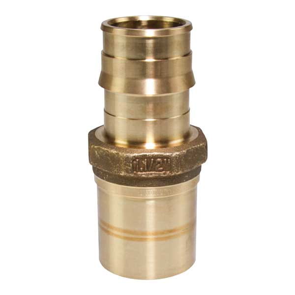 LFP4501515 ProPEX LF brass copper press fitting adapter; 1-1/2" PEX x 1-1/2" Copper; adapter; brass; lead-free copper press fitting adapter; fitting adapter; lead-free; LFP4501515; lfp4501515