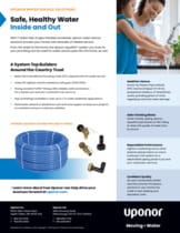 Uponor Water Service Solutions | Information Sheet