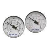 Stainless-steel manifold temperature gauges