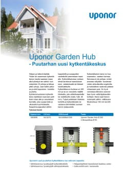 Kytkentäkeskus puutarhaan, Uponor Garden Hub
