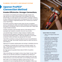 ProPEX Connection Information Sheet