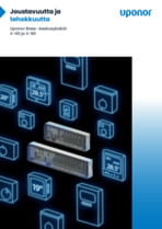 Uponor Base -keskusyksiköt X-60 ja X-80 lattialämmitykseen ja -viilennykseen