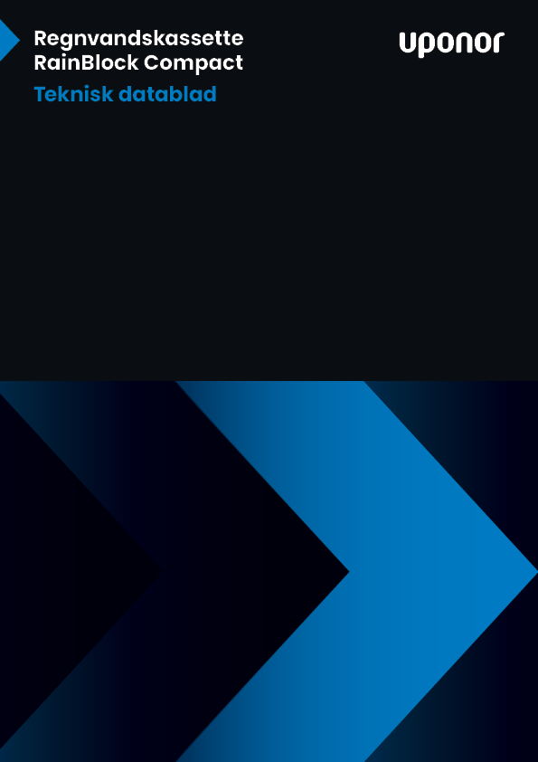 Uponor RainBlock Compact regnvandskassetter